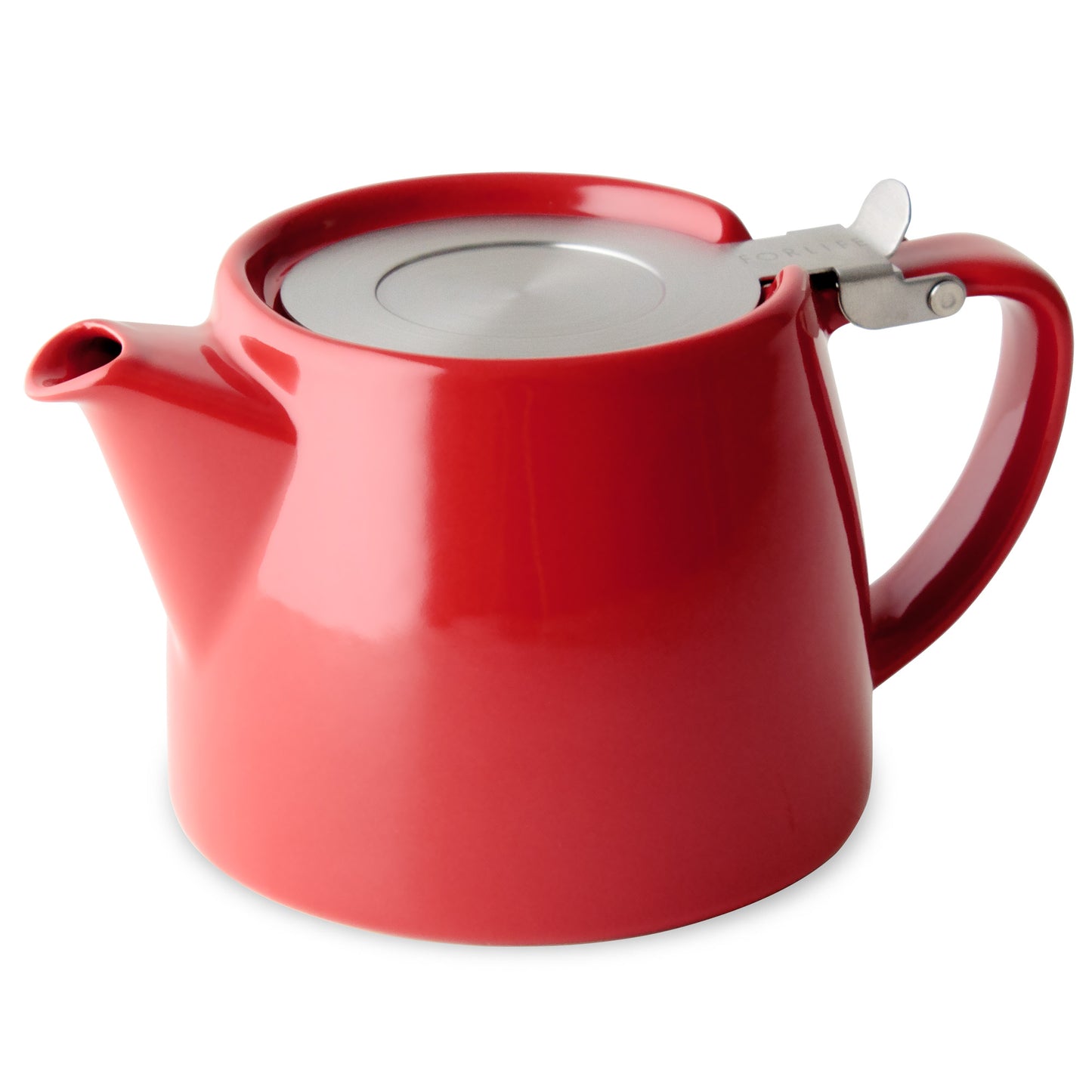 Stump Teapot 18oz Red