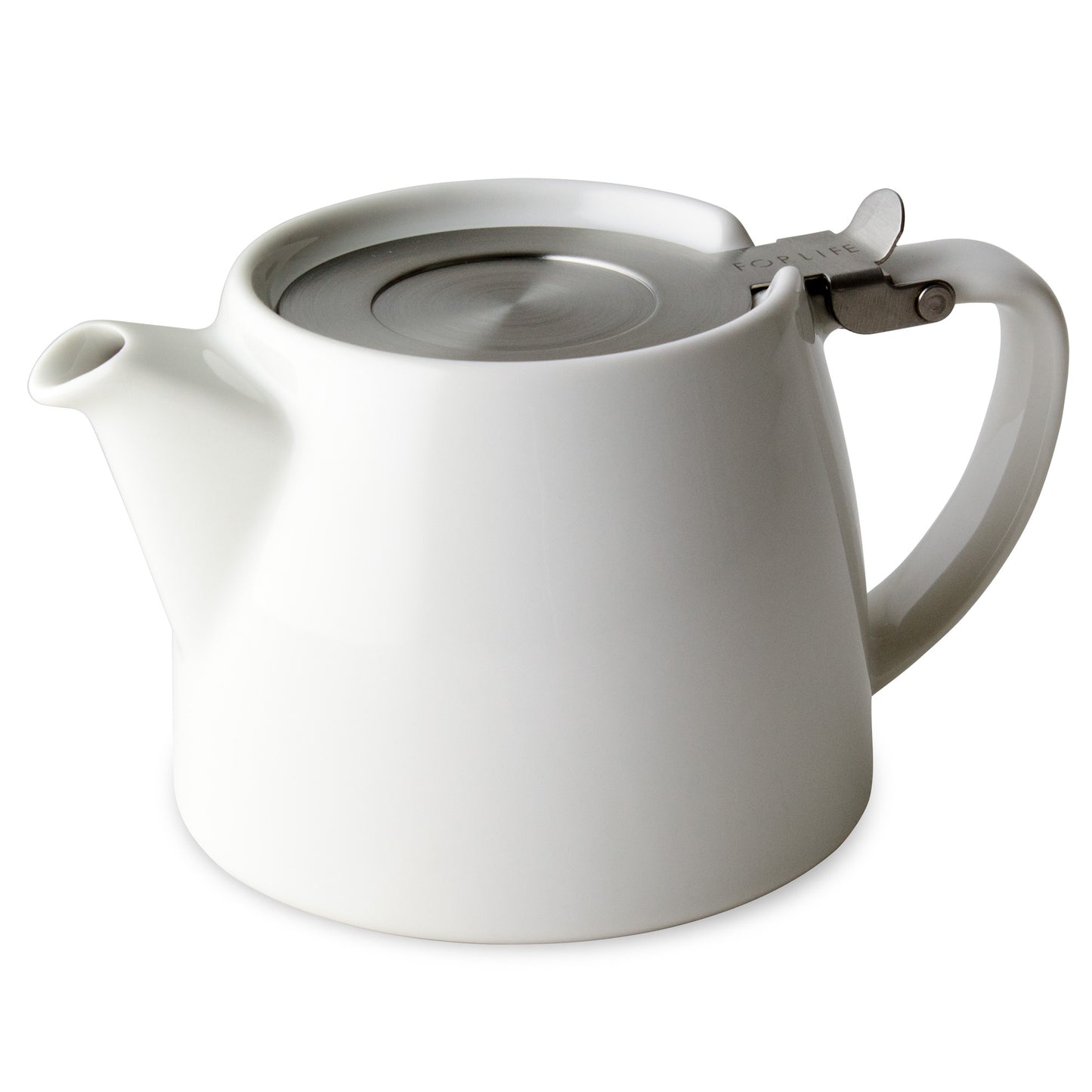 Stump Teapot 18oz White