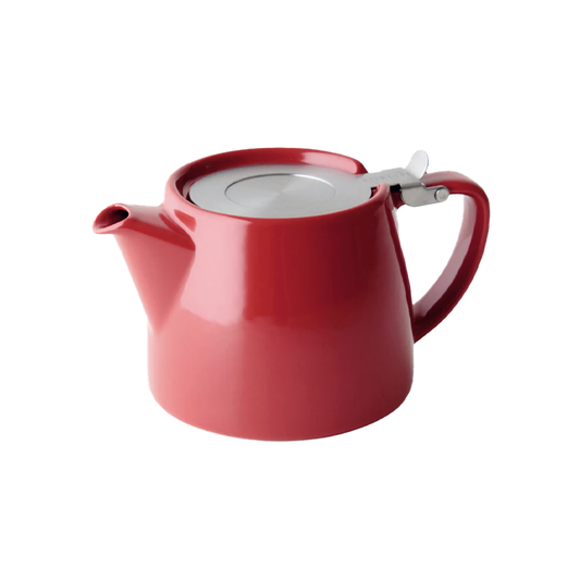 Stump Teapot 13 oz Red